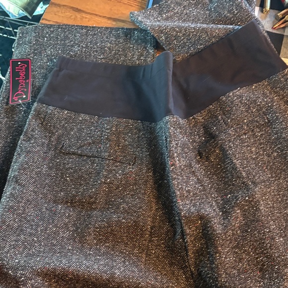 Women's Herringbone Boot Cut Pants - Black and Gray - Picture 5 of 5